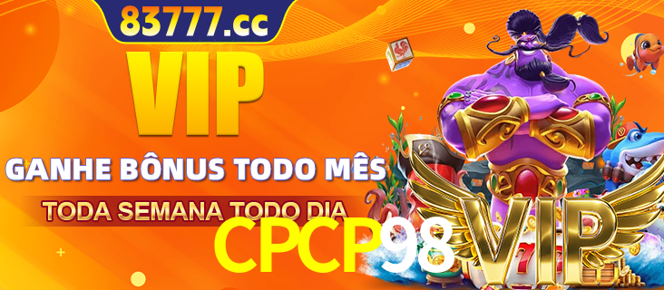 Banner promocional do CPCP98 oferecendo 100% de recompensas adicionais contínuas para quem fizer o login diário (Daily sign-in), com um mascote de coelho.